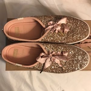 Pink sparkly Kate spade keds